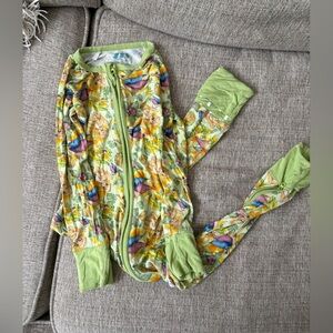 Land before time Print Kids Pajamas Zipper Footed Sleeper